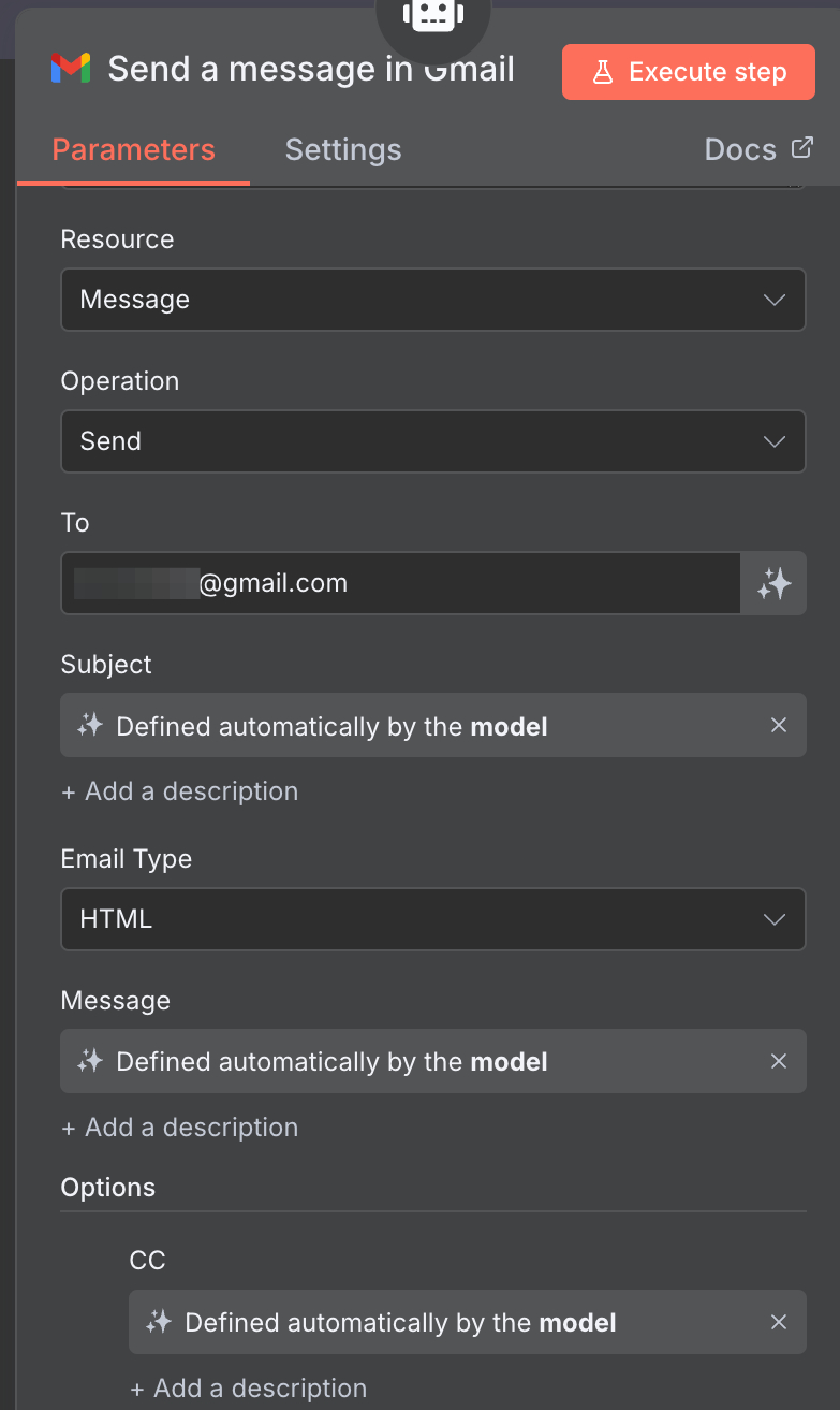 Send Email Configuration